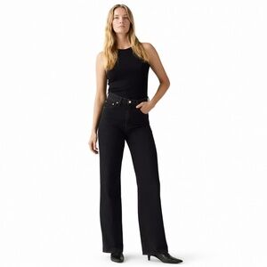 Levi's Ribcage Wide Leg 27x32 Rosie Posie | 1 Left on Revolve | Black Wash NWT